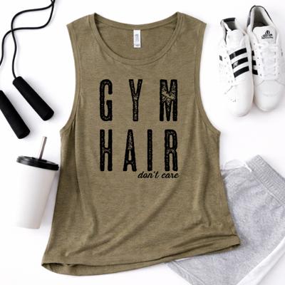 Gym Hair Don't Care Muscle Tank