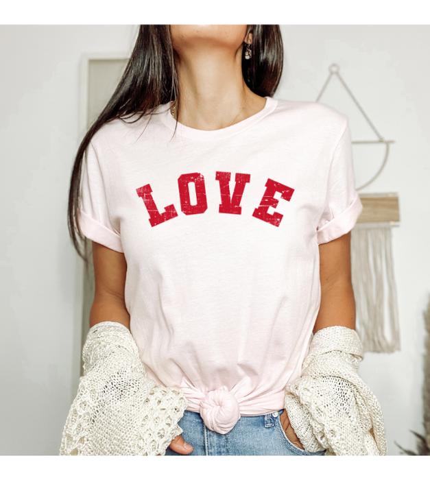 Love Graphic Tee, Valentines Shirt, Bella Canvas Tee