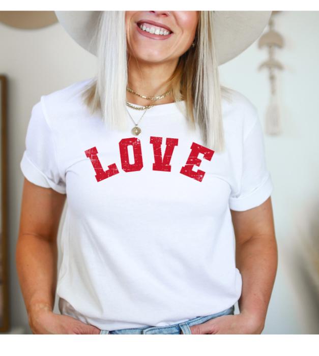 Love Graphic Tee, Valentines Shirt, Bella Canvas Tee