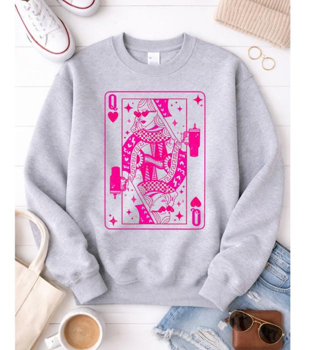 Hip Queen Of Hearts Sweatshirt