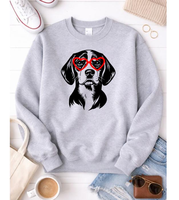 Beagle Love Graphic Sweatshirt