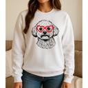  Bichon Love Graphic Sweatshirt