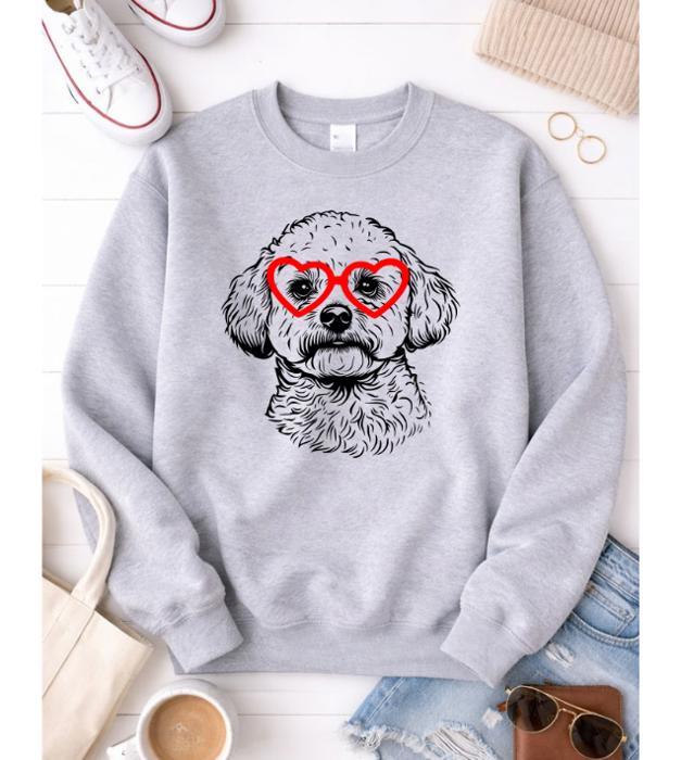 Bichon Love Graphic Sweatshirt
