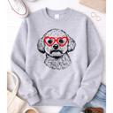  Bichon Love Graphic Sweatshirt