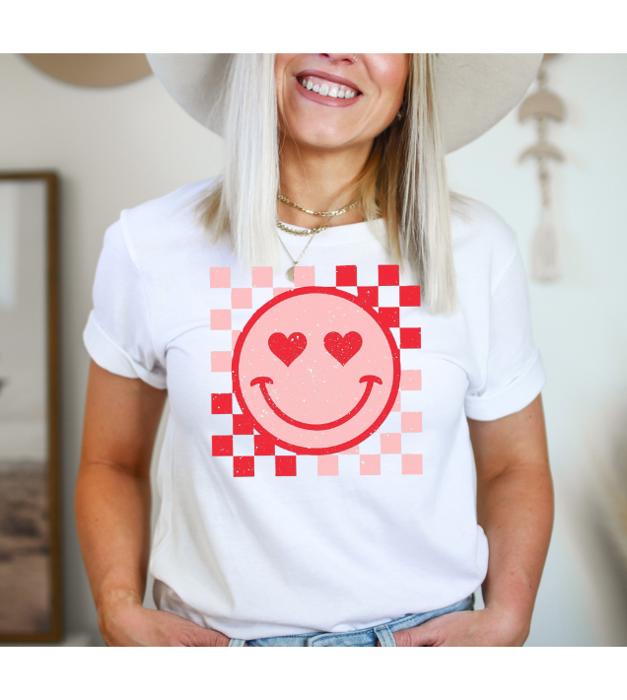 Heart Eyes Graphic Tee, Valentines Tee, Bella Canvas Shirt