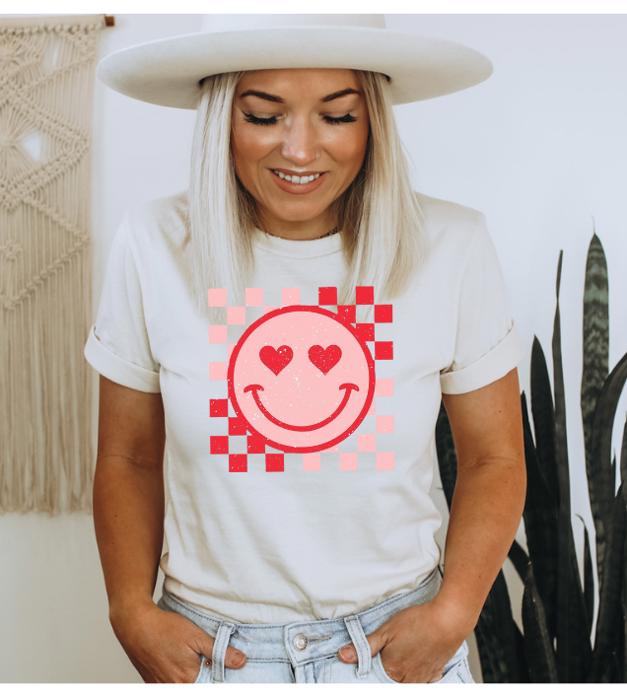 Heart Eyes Graphic Tee, Valentines Tee, Bella Canvas Shirt
