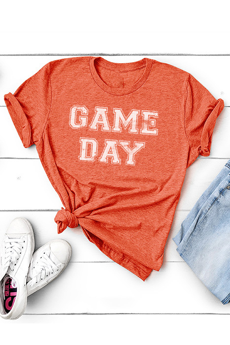 Game Day Varsity Print Graphic Tee, Sports Shirt, Bella Canvas