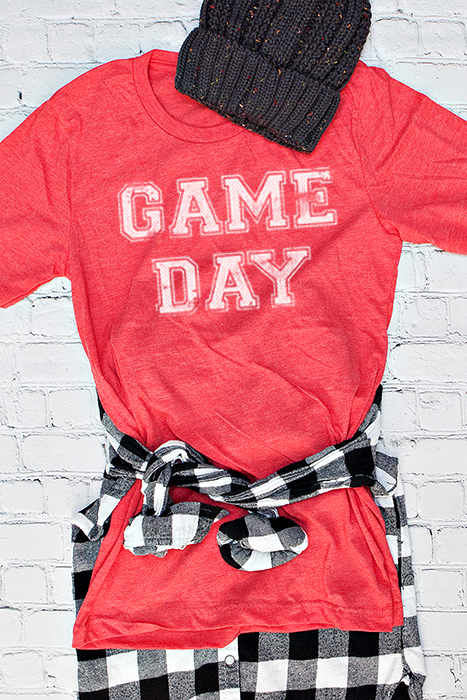 Game Day Varsity Print Graphic Tee, Sports Shirt, Bella Canvas