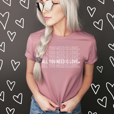 All You Need is Love Tee, Valentines Day, Graphic Tee