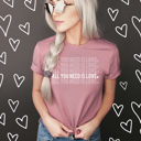  All You Need is Love Tee, Valentines Day, Graphic Tee