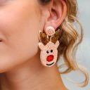 Rudolph Reindeer Christmas Earrings! 6 different patterns!