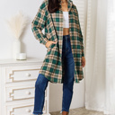  Mandy Plaid Collared Neck Long Sleeve Shirt