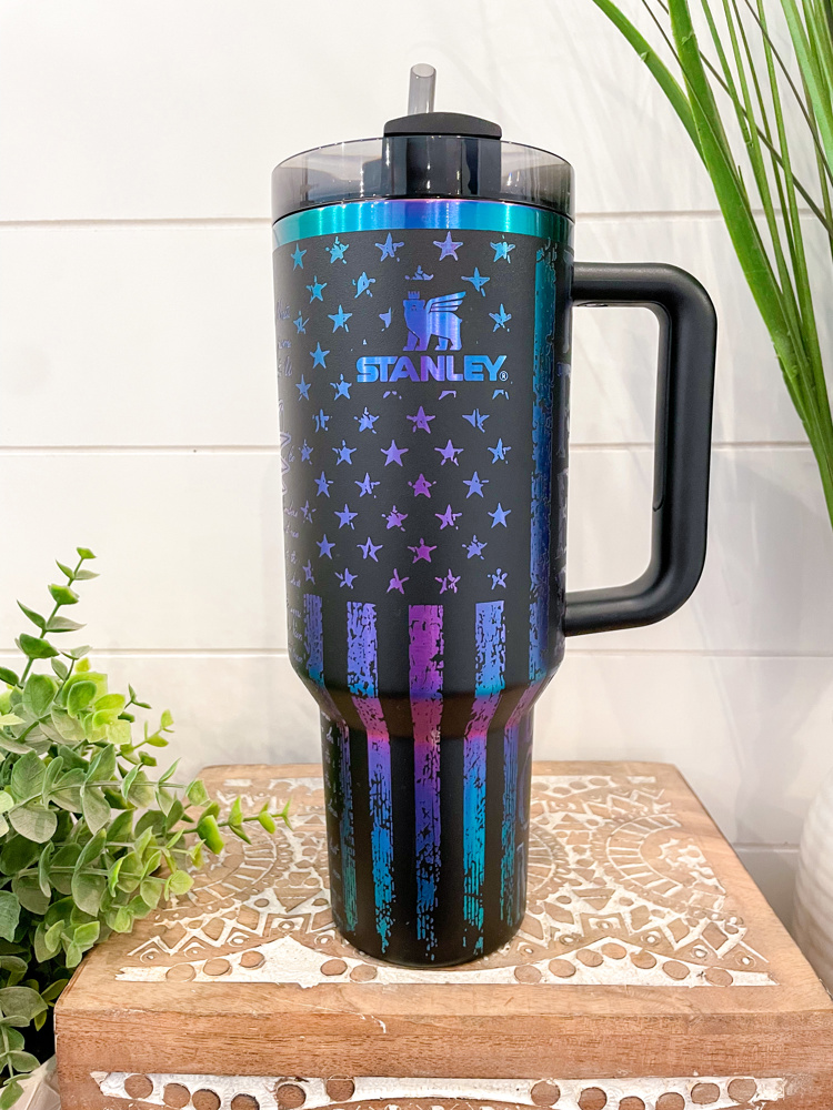 We The People Freedom Stanley 40oz Tumbler, Engraved Patriotic Stanley, Engraved Tumbler, America Engraved Travel Mug, The Constitution