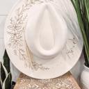  Bride Floral Burned Hat, Floral Engraved Cowboy Hat, Bachelorette Party Hat, Nashville Bachelorette Hat, Nash Bash Hat, Engagement Gift