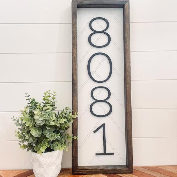 Address Sign, 3D Address Sign, Housewarming Present, Wooden Address Sign, C, 3D Address Sign, Housewarming Present, Wooden Address Sign, Closing Gift, First Time Home, New Home Gift, House Number Sign