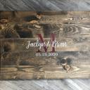  Wedding Guest Book Sign, Monogram Guestbook, Guest Book, Wooden Guest Sign, Wedding Decor, Wedding Ceremony Sign, Graduation Guest book