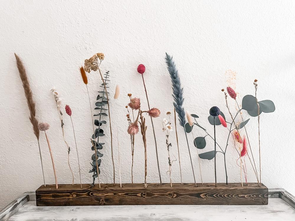 Wooden Flower Bar, wildflower decor, dried flower bar, floral decoration, dried flower arrangement, flower arrangement, flower bar, floral decoration, Boho Decor