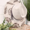  Sunflower Starburst Burned Hat, Floral Engraved Cowboy Hat, Sunflower Hat, Sunflower Burned Fedora, Engraved Suede Hat, Boho Hat, Vegan Suede