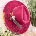  Floral Burned Hat, Floral Engraved Cowboy Hat, Sunflower Hat, Sunflower Burned Fedora, Engraved Fedora, Engraved Felt Hat, Boho Hat