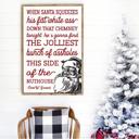  Christmas Vacation Sign, Christmas Sign, Funny Christmas decor, Home of the Jolliest Bunch of Assholes Sign