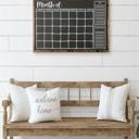  Chalkboard Calendar Sign, Office Calendar Sign, Chalkboard Calendar, Office Organization, Monthly Calendar, Hanging Calendar, Kitchen Decor