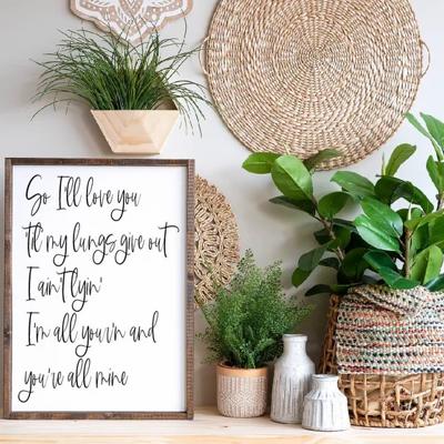 All Your'n Lyrics Sign, Tyler Childers, Lyric Sign,  lyric sign, Housewarming Present, Wooden Quote Sign, Song Lyrics Sign