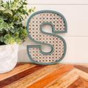  Rattan Letter, Rattan Initial, Rattan Nursery Decor, Boho Decor, Cane Letter, Cane Initial, Cane Weave Letter, Boho Wedding Decor, Wicker