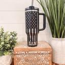  We The People Freedom Stanley 40oz Tumbler, Engraved Patriotic Stanley, Engraved Tumbler, America Engraved Travel Mug, The Constitution