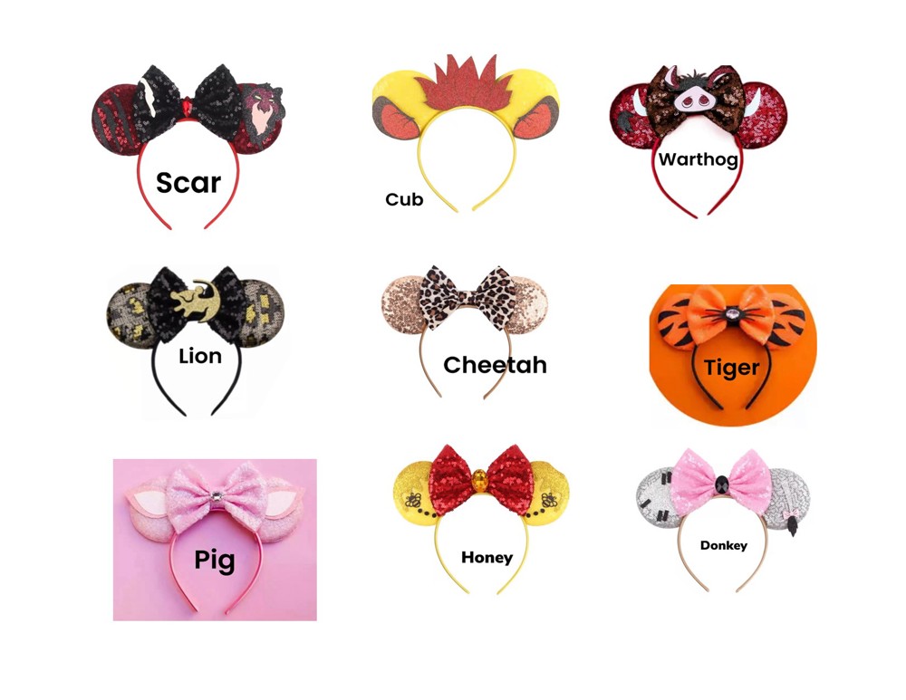 Character Ears Headband Mouse Ears Dress Up Character Ears