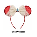 Sea Princess Character Ears Headband Mouse Ears Dress Up Character Ears