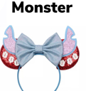 Beach Monster Character Ears Headband Mouse Ears Dress Up Character Ears