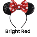 Bright Red Character Ears Headband Mouse Ears Dress Up Character Ears