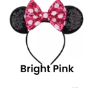 Bright Pink Character Ears Headband Mouse Ears Dress Up Character Ears