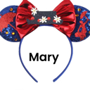 Mary Character Ears Headband Mouse Ears Dress Up Character Ears