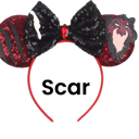 Scar Character Ears Headband Mouse Ears Dress Up Character Ears