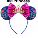 Ice Princess Character Ears Headband Mouse Ears Dress Up Character Ears