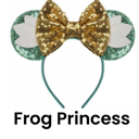 Frog Princess Character Ears Headband Mouse Ears Dress Up Character Ears