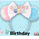 Birthday Character Ears Headband Mouse Ears Dress Up Character Ears