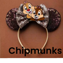 Chipmunks Character Ears Headband Mouse Ears Dress Up Character Ears