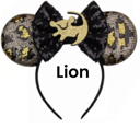 Lion Character Ears Headband Mouse Ears Dress Up Character Ears