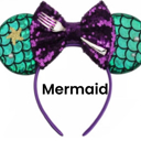 Mermaid Character Ears Headband Mouse Ears Dress Up Character Ears