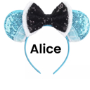 Alice Character Ears Headband Mouse Ears Dress Up Character Ears