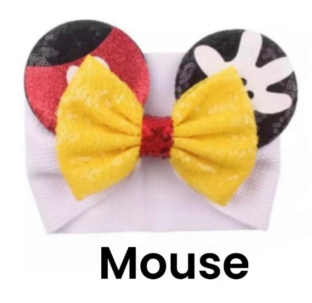 Character Ear Infant Wrap Headband Ears Mouse Ears 