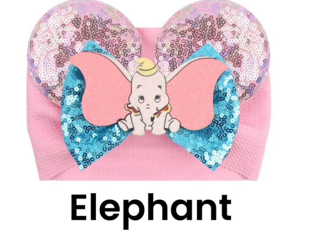 Character Ear Infant Wrap Headband Ears Mouse Ears 