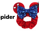 Spider Character Ear Scrunchie Mouse Ears 