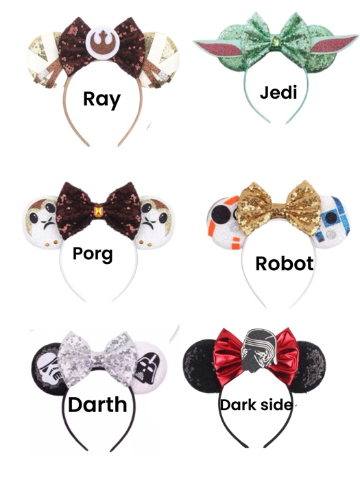 Mouse Ears | Multiple Styles | Theme Park Merch | Character Ears Headband | Mouse Ears Dress Up Theme Park Accessories