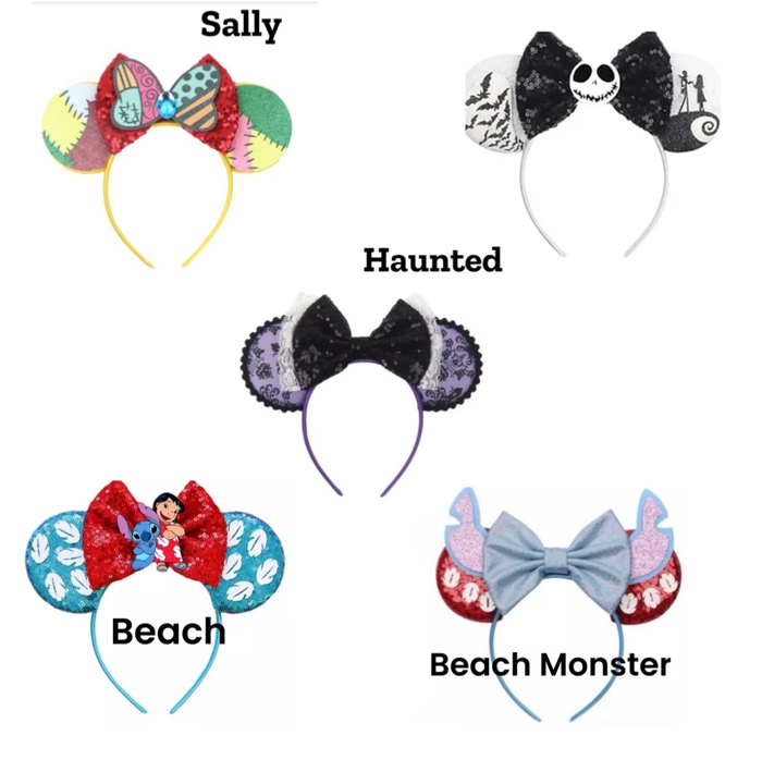 Mouse Ears | Multiple Styles | Theme Park Merch | Character Ears Headband | Mouse Ears Dress Up Theme Park Accessories