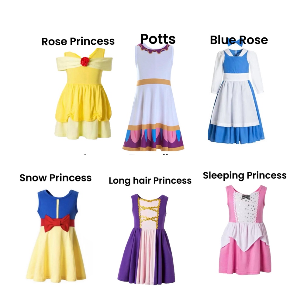 Princess Character Dresses Play Dress Costume Kids Dresses Dress Up Pretend Play