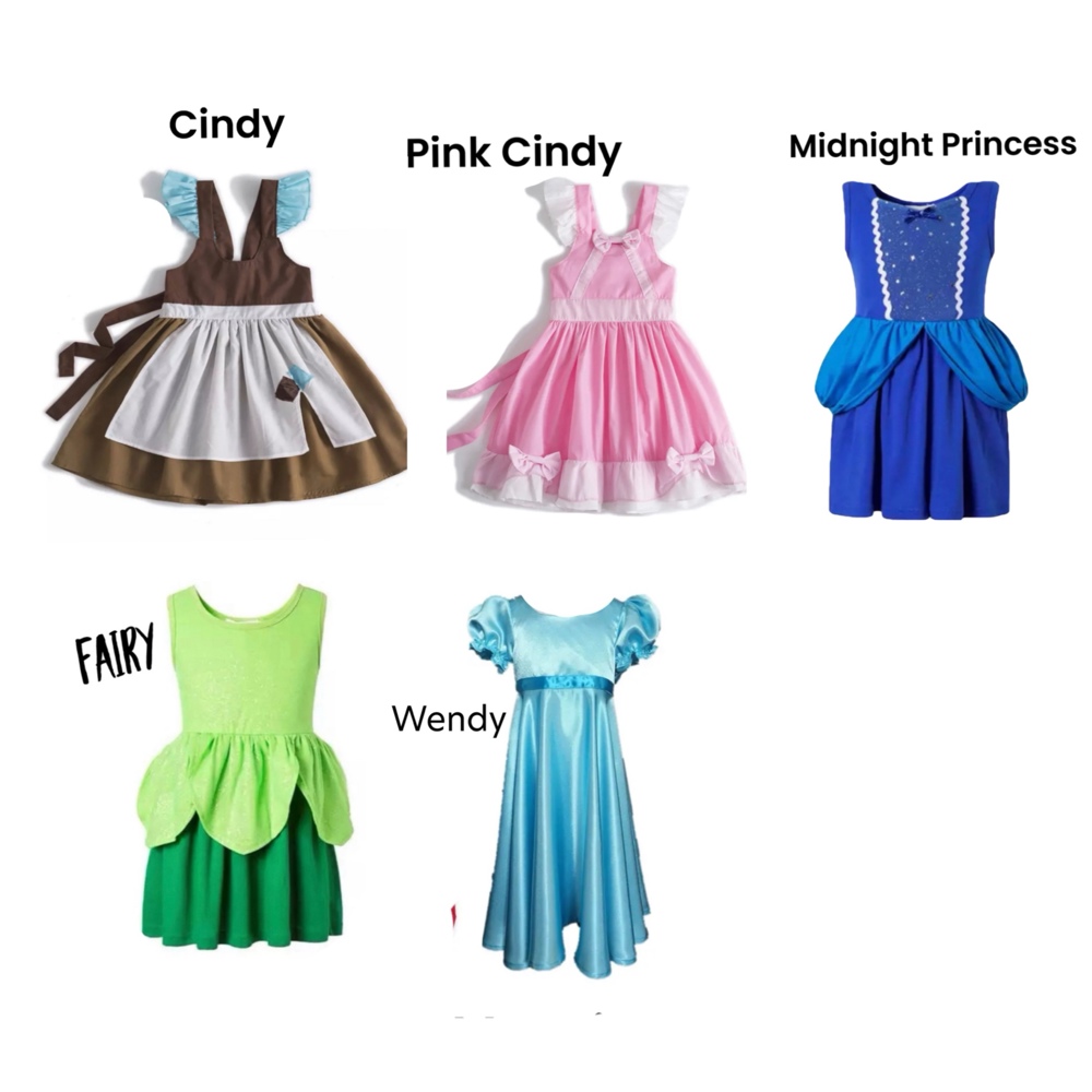 Princess Character Dresses Play Dress Costume Kids Dresses Dress Up Pretend Play