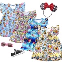  Character Theme Park Dress | Multiple Styles | Theme Park Merch | Princess | Graphic Dress Play Dress Soft Summer Dress Print Dress Princess Dress 
